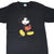 Front of black Disney T-shirt with Mickey Mouse graphic