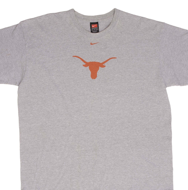 Vintage Nike Center Swoosh Ncaa Texas Longhorns Tee Shirt 1990S Size XL
