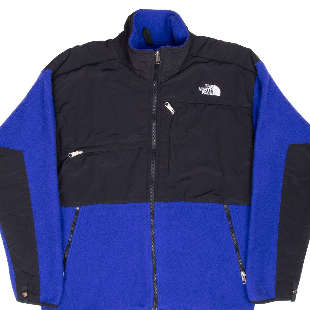 VINTAGE THE NORTH FACE BLUE PURPLE DENALI FLEECE JACKET 1990S LARGE MADE IN USA