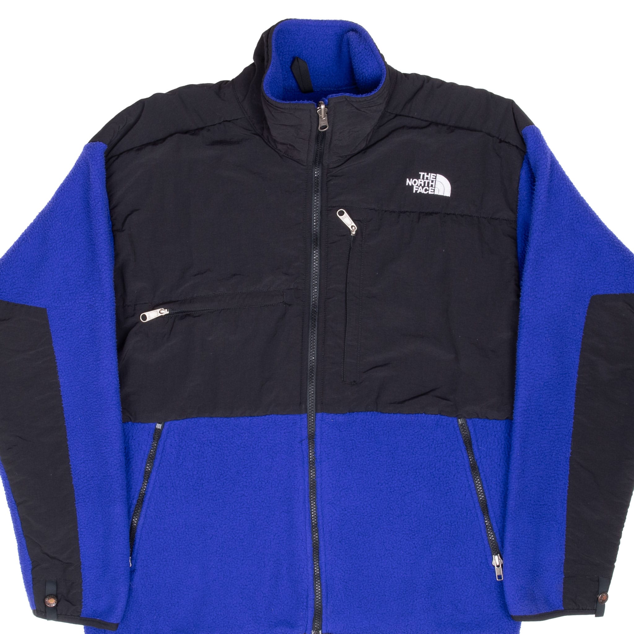 VINTAGE THE NORTH FACE BLUE PURPLE DENALI FLEECE JACKET 1990S LARGE MADE IN USA