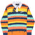 THE HUNDREDS STRIPES LONG SLEEVE POLO SHIRT SIZE MEDIUM DEADSTOCK