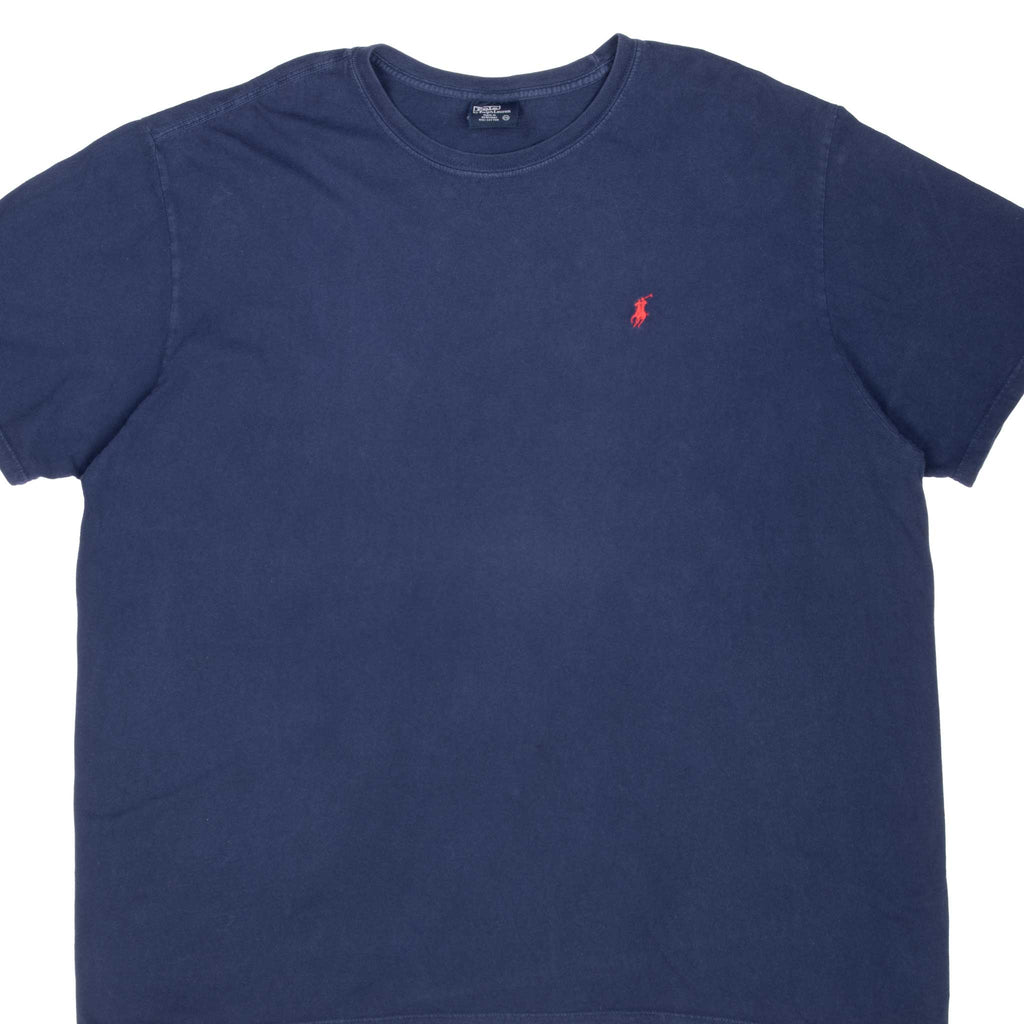 Vintage Polo Ralph Lauren Classic Navy Blue Tee Shirt 1990S Size 2XL