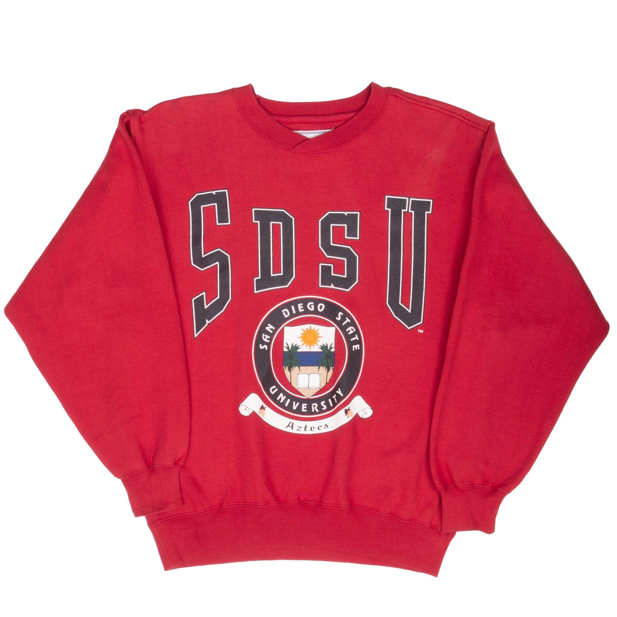 Vintage SDSU San Diego State University Aztecs Sweatshirt 1990S Size Medium
