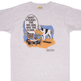 Vintage Quiet Please! The Big Dog Has The Floor Tee Shirt 1992 Size XL  With Single Stitch Sleeves