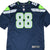 Front of navy Nike Seattle Seahawks Graham 88 NFL jersey with neon green trim