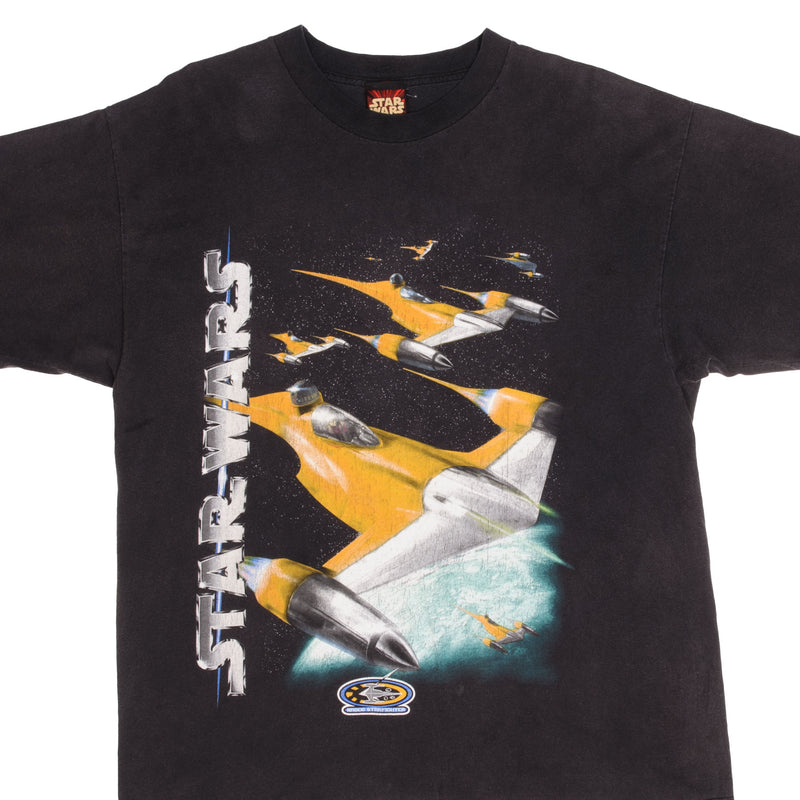 Vintage Star Wars Episode 1  The Phantom Menace Featuring Naboo StarFighters Tee Shirt Size XL