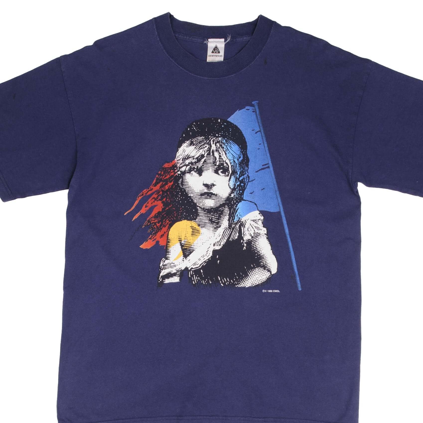 Vintage Les Miserables 1986 London Tee Shirt Size Large 