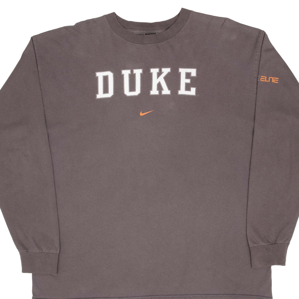 Vintage Nike Center Swoosh Ncaa Duke University Sleeve Tee Shirt 1990S Size XL