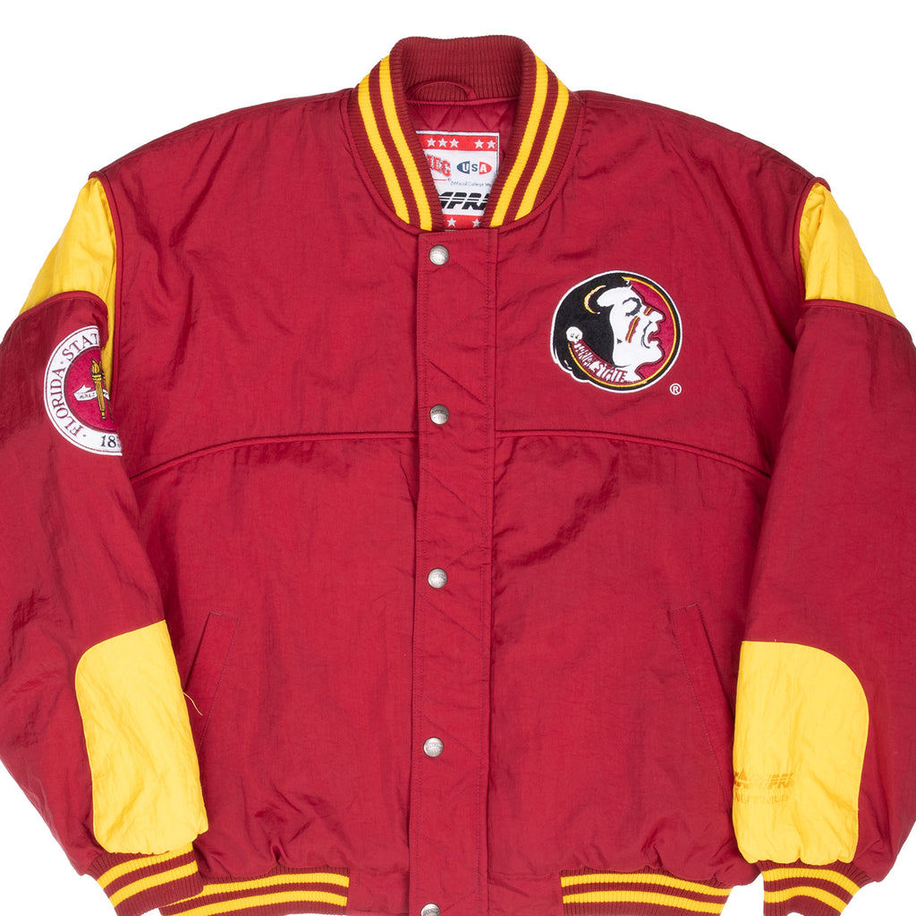 Vintage Ncaa Fsu Florida State Seminoles Windbreaker Jacket 1990S Size Large