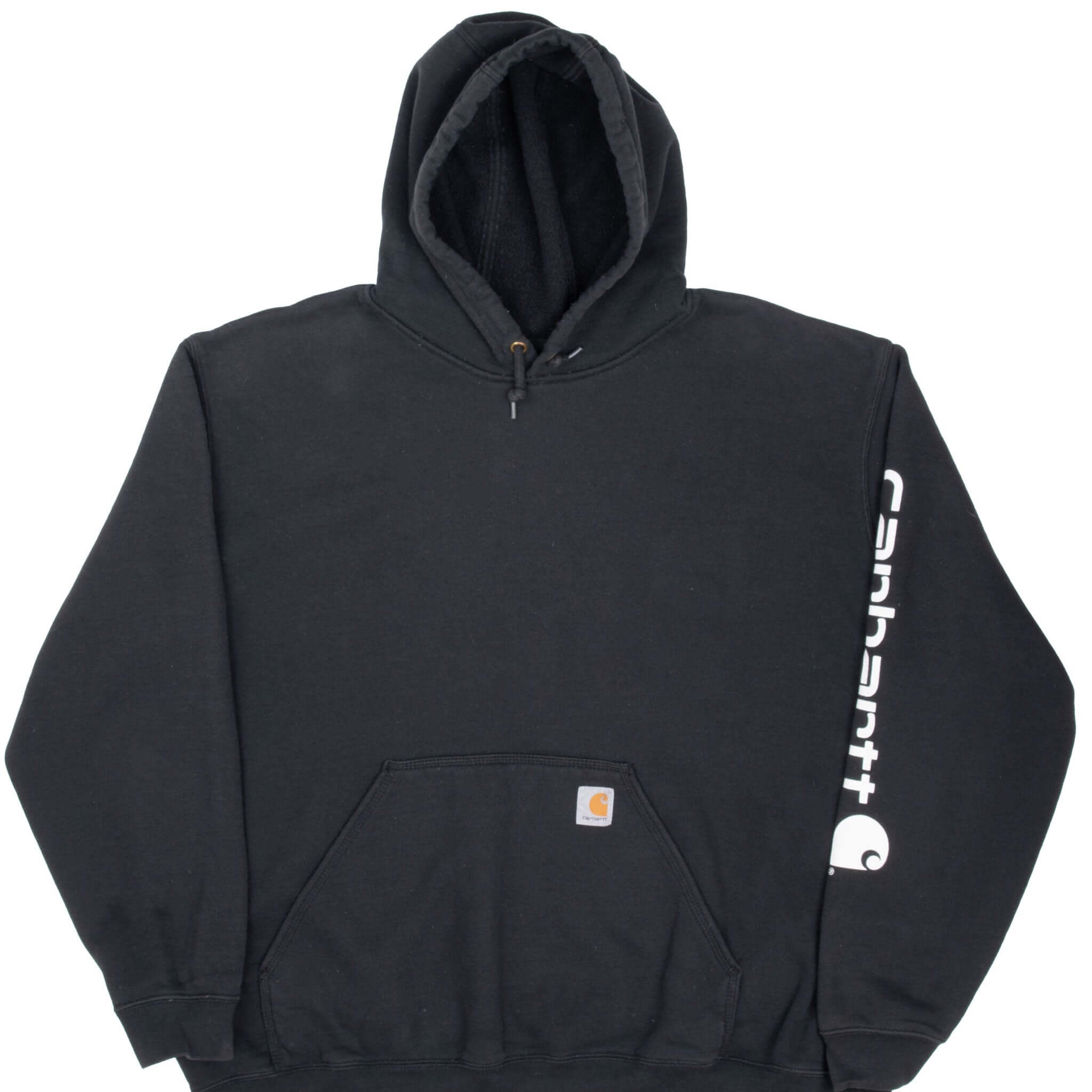 Vintage Carhartt Classic Black Hoodie Sweatshirt 2XL