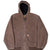 VINTAGE CARHARTT DARK BROWN ACTIVE HOODED JACKET J25CHT 2000S SIZE XL