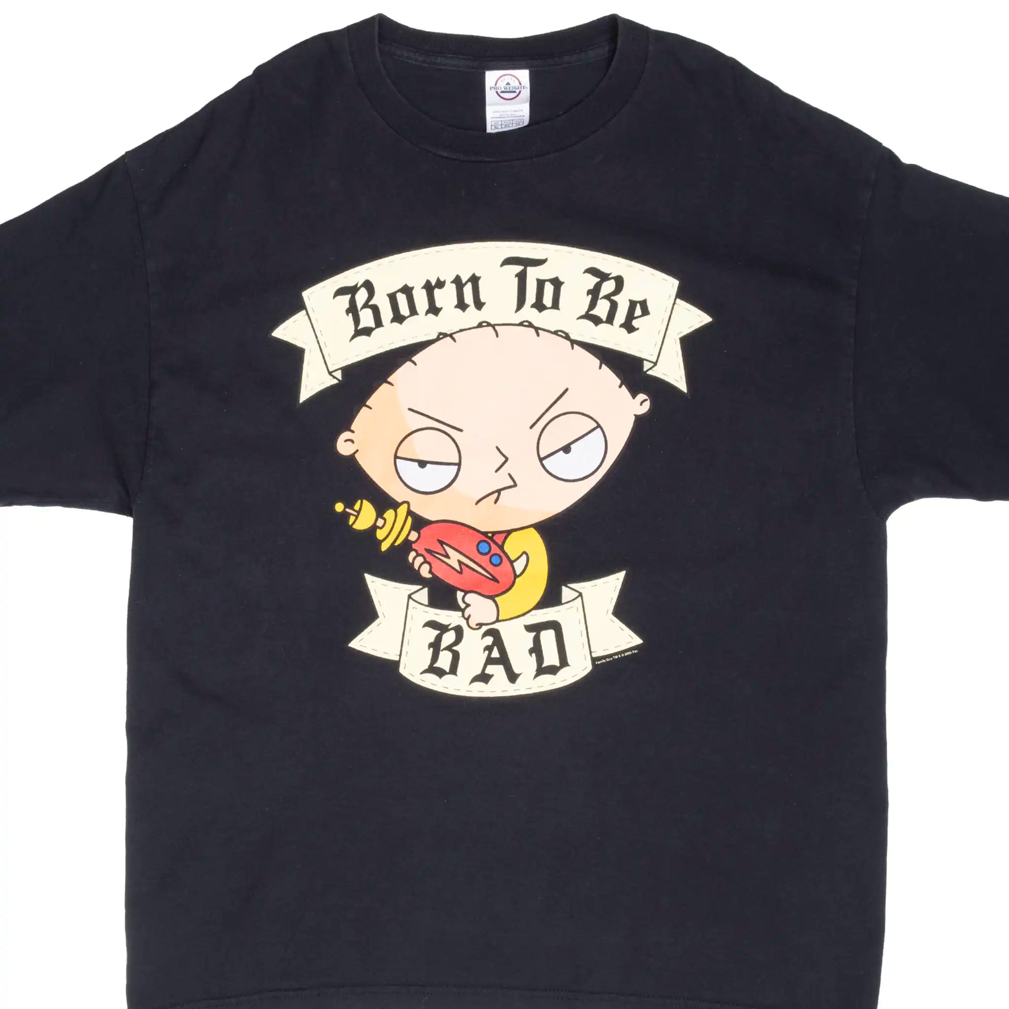 VINTAGE FAMILY GUY STEWIE GRIFFIN BORN TO BE BAD TEE SHIRT 2005 SIZE XL