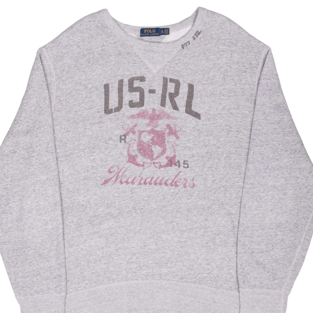 Vintage Polo Ralph Lauren Usmc Grey Sweatshirt Size XL