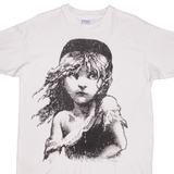 Vintage Les Miserables 1986 Tee Shirt Size Large Made In USA With Single Stitch Sleeves