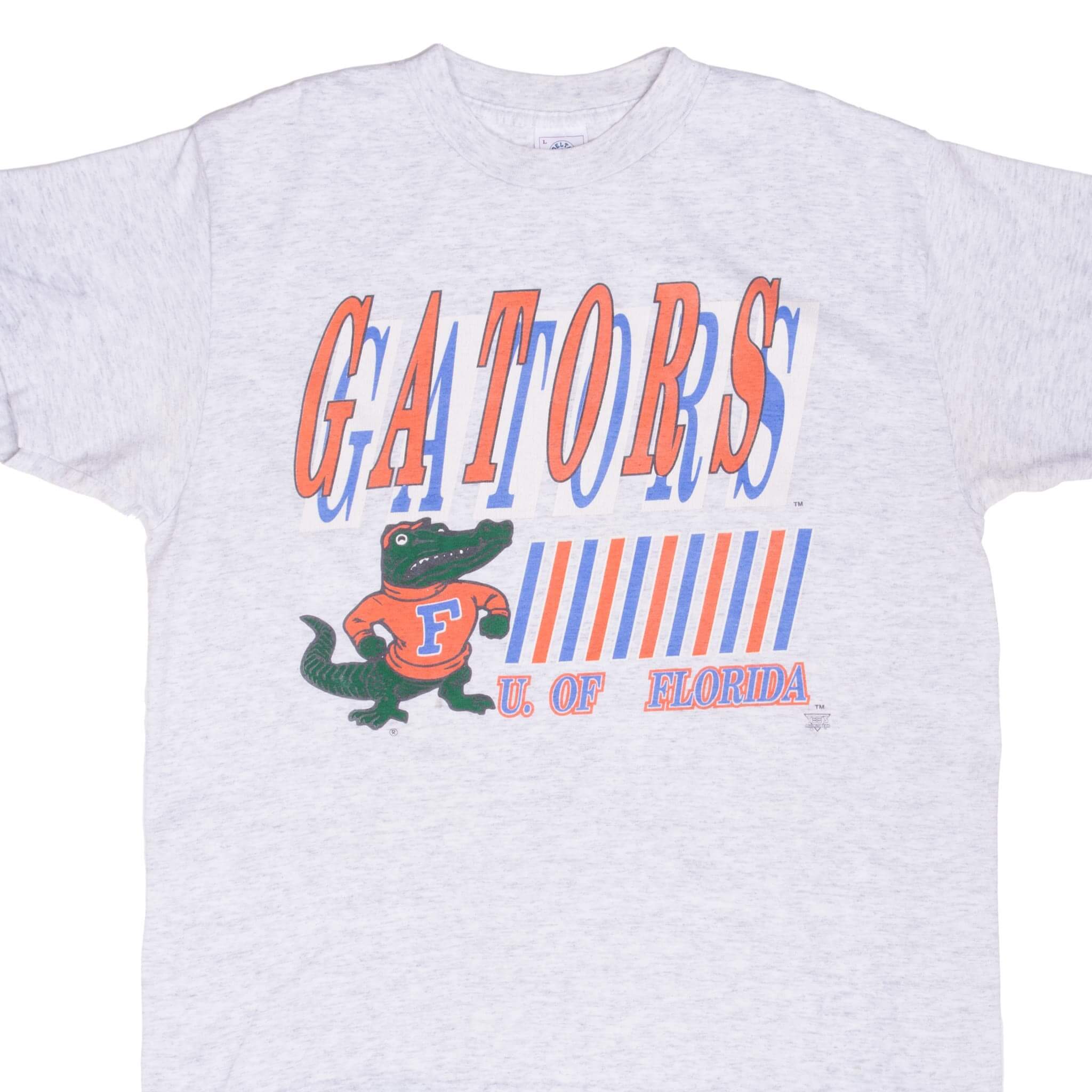 Vintage Ncaa Florida Gators 1990S Tee Shirt Size Large Made In USA With Single Stitch Sleeves