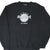 Front of black Hard Rock Cafe Las Vegas sweatshirt with gray and white embroidered logo