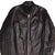 Vintage Geniune Steer Hide Black Leather Jacket Size XL    Zipper : TALON