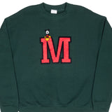 Vintage Disney Mickey Mouse 1990S Pine Green Sweatshirt Size Medium Made In USA
