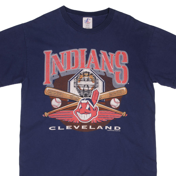 Vintage MLB Cleveland Indians 2000 Logo Athletic Tee Shirt Size Large