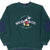 Vintage Disney Mickey Mouse Embroidered 1990S Pine Green Sweatshirt Size Medium