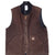 Vintage Carhartt Brown Quilt Lined Vest Jacket V02Dkb 2007 Size Large Tall
