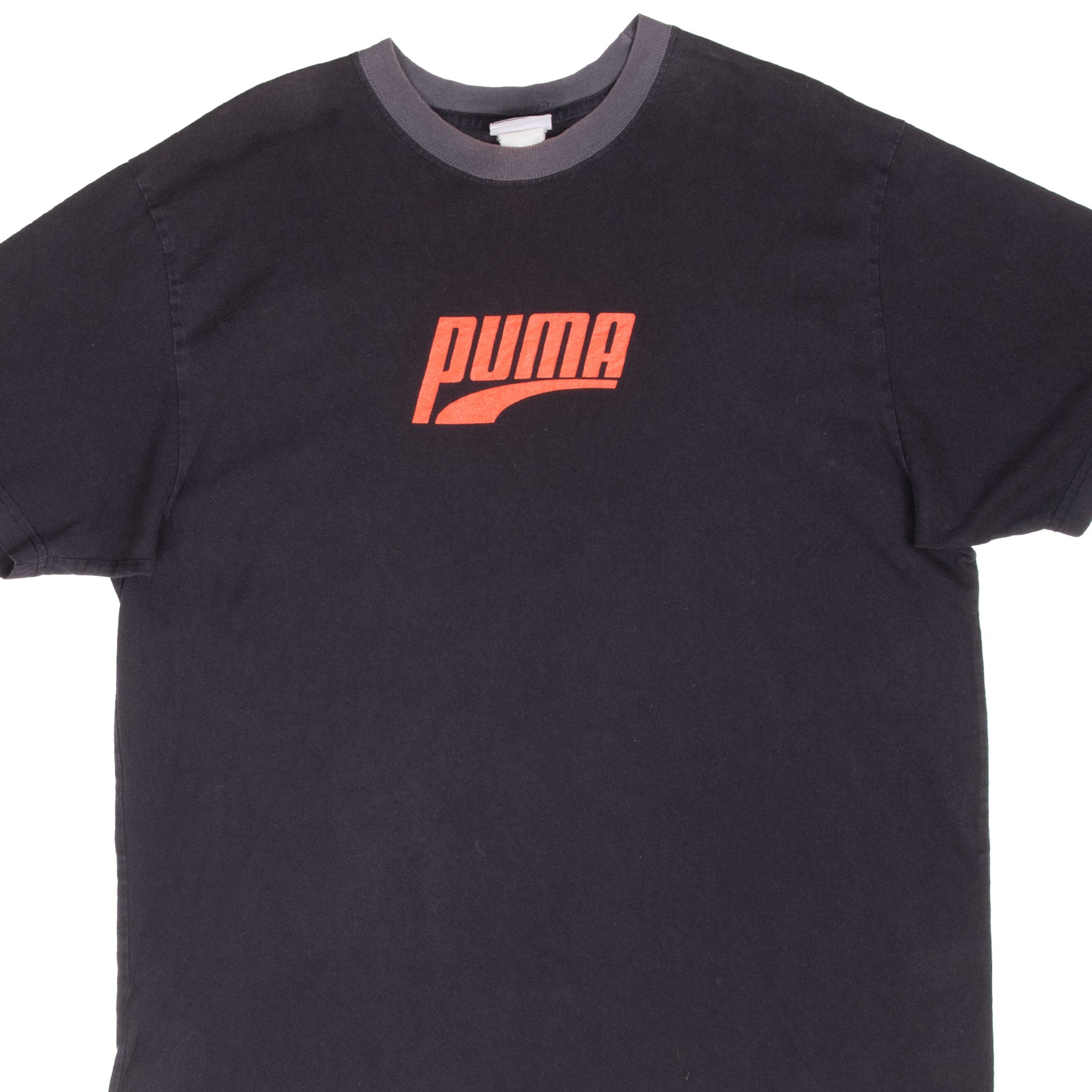 Vintage Puma Black 1990S Tee Shirt Size XL