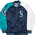 Vintage Mlb Seattle Mariners Starter Satin Bomber Jacket 1990S Size 2XL