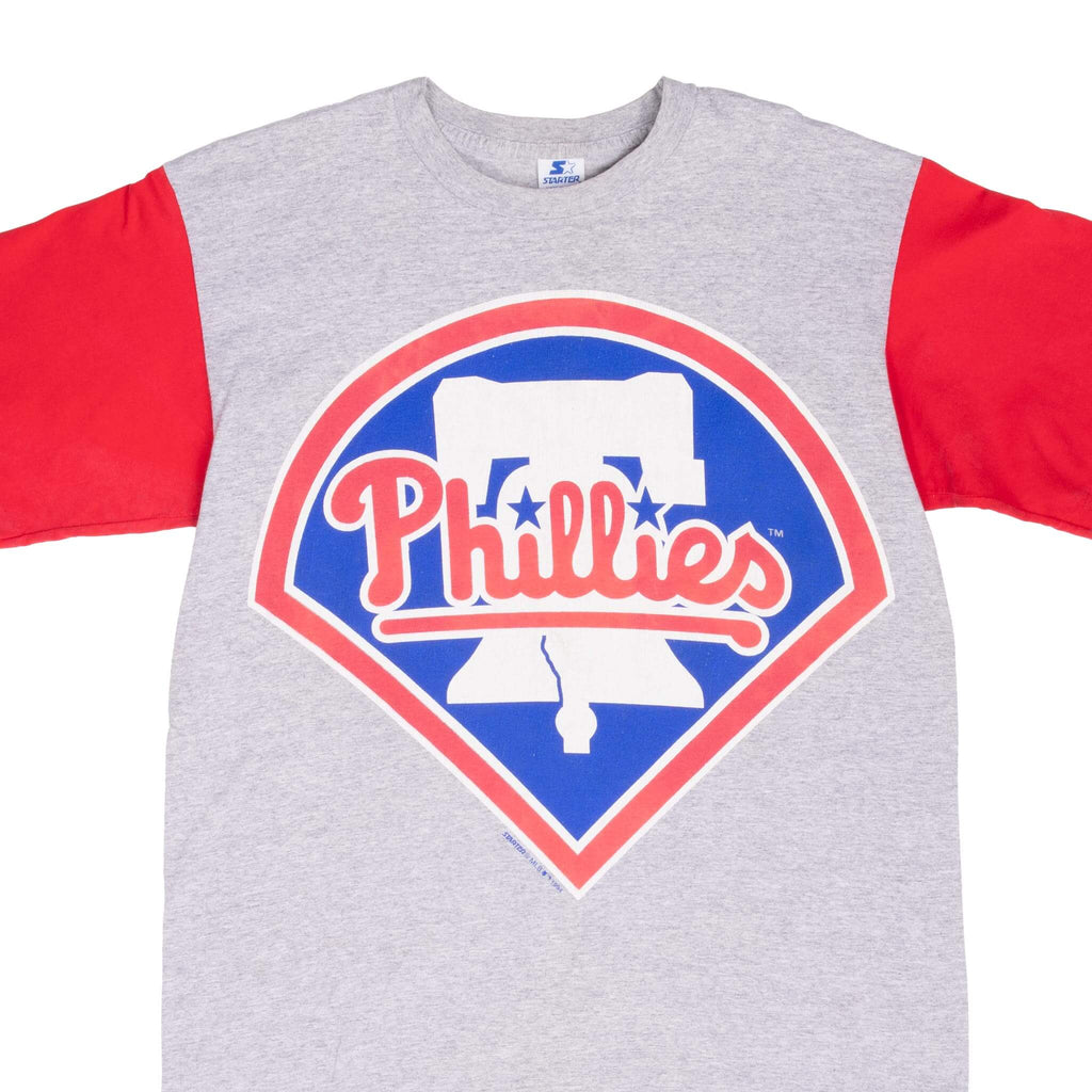 Vintage Mlb Philadelphia Phillies 1994 Tee Shirt Size Large Made In Usa With Single Stitch Sleeves