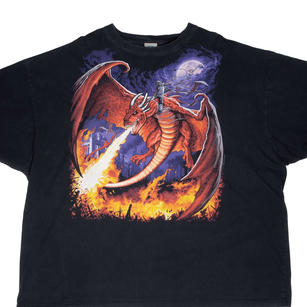 Vintage Liquid Blue Dragon 2015 Tee Shirt Size 5XL