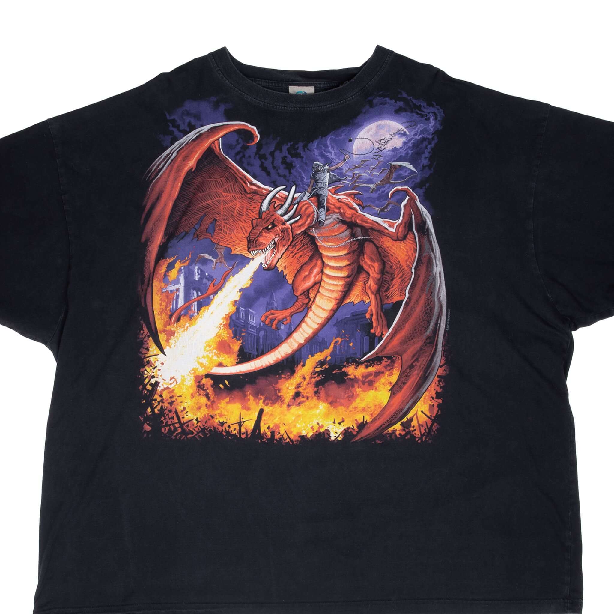 Vintage Liquid Blue Dragon 2015 Tee Shirt Size 5XL