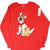 Front of red Disney sweatshirt with Oliver and Dodger character graphic