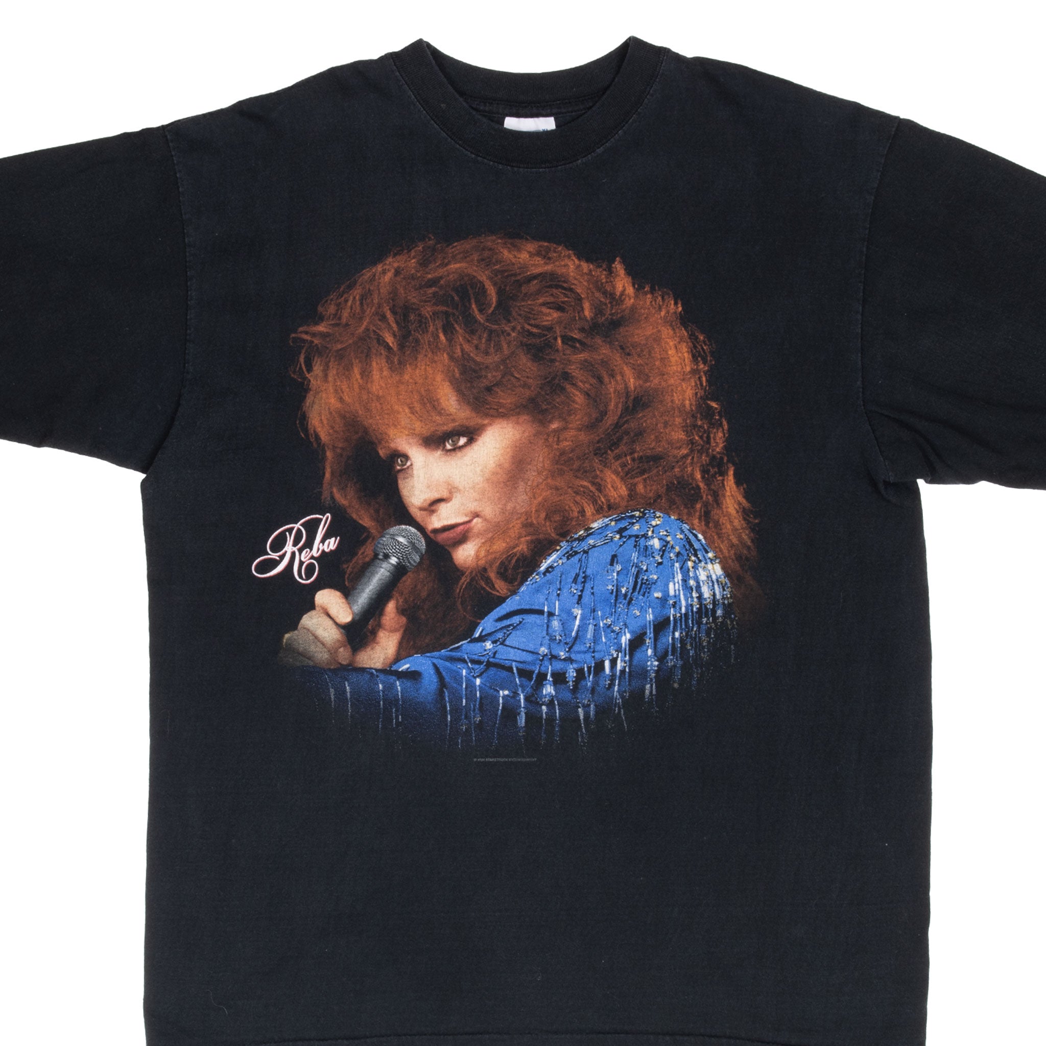 Vintage Reba Mcentire 20 Year Anniversary Tee Shirt 1996 Size Large With Single Stitch Sleeves
