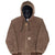 Vintage Carhartt Brown Active Worker Kids Jacket JQ682 1990S Size Medium Youth Made In Usa
