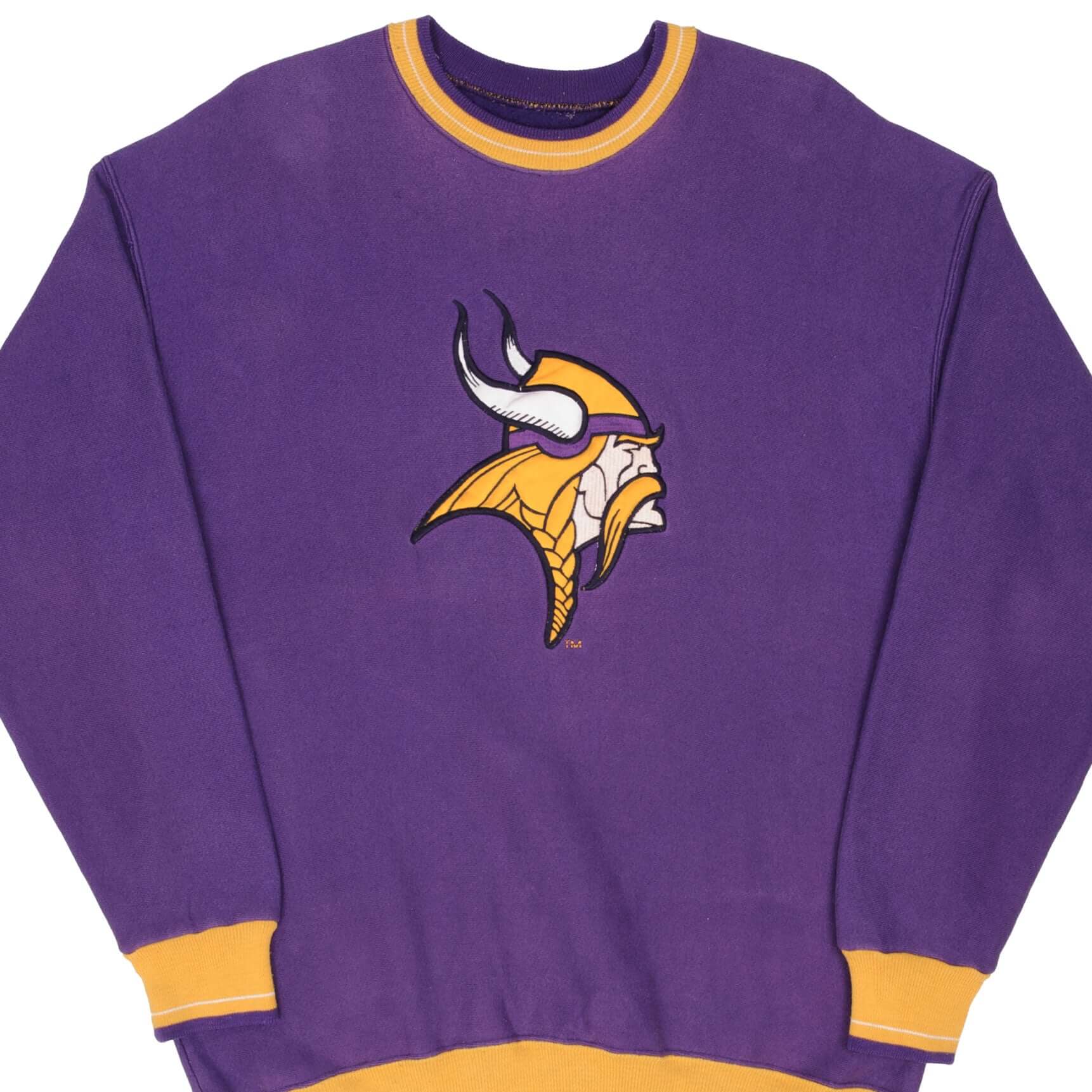 Vintage NFL Minnesota Vikings Legends Athletic Sweatshirt 1990S Size XL Made In USA