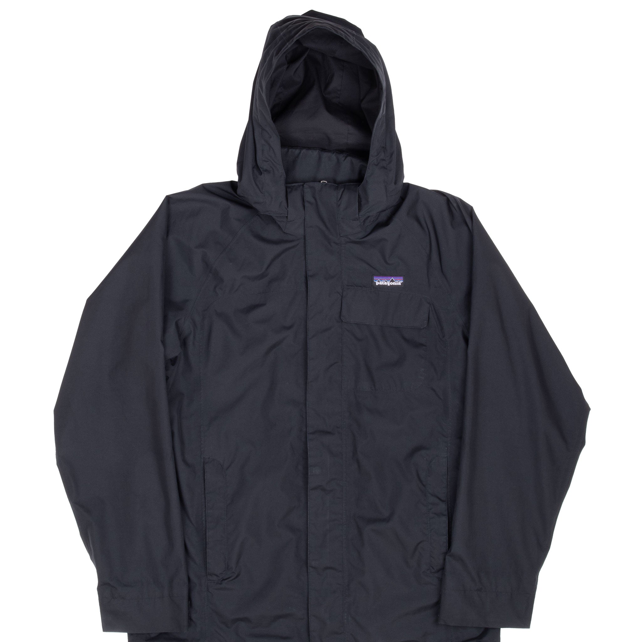 VINTAGE PATAGONIA BLACK ECO TORRENTSHELL JACKET 2006 SIZE MEDIUM WOMENS