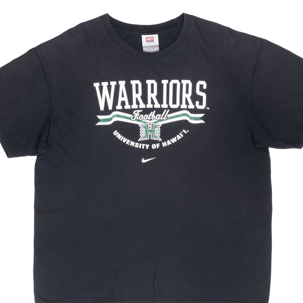 Vintage Nike Ncaa Hawaii Warriors Center Swoosh Tee Shirt 2000S Size XL