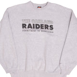 Vintage Nike NFL Oakland Raiders Heavyweight Sweatshirt 1990S Size XL 