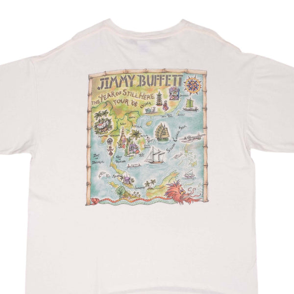 Vintage Jimmy Buffett The Year Still Here 2008 Tee Shirt Size XL