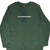 Front of green Ralph Lauren Polo Jeans long-sleeve shirt with RL 67 chest and sleeve graphics