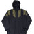 VINTAGE ADIDAS BLACK GREEN HOODED WINDBREAKER JACKET 1990S SIZE MEDIUM