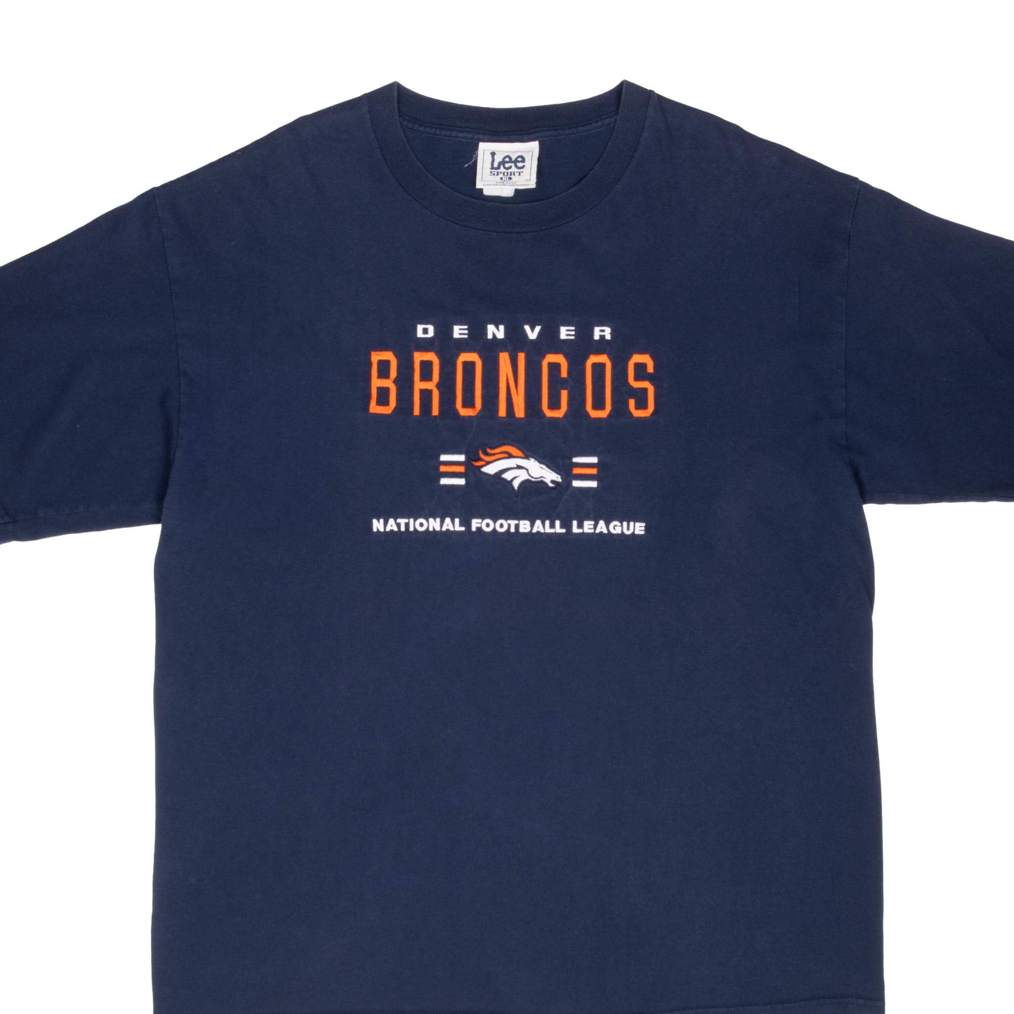 Vintage Nfl Denver Broncos Embroidered 1990S Tee Shirt Size XL Made In USA