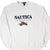 Front of white Nautica sweatshirt with The Continental Divide fishing graphic