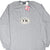 Front of grey Gap football sweatshirt with G-35 football patch and retail tags