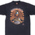 Front of black 3D Emblem Righteous Ruler biker T-shirt with bald eagle and motorcycle graphic