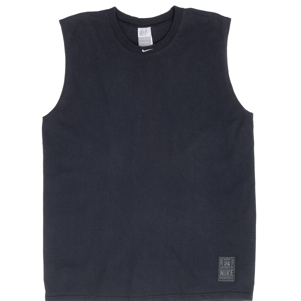 Vintage Nike Center Swoosh Black Tank Top Tee Shirt 2000S Size Large