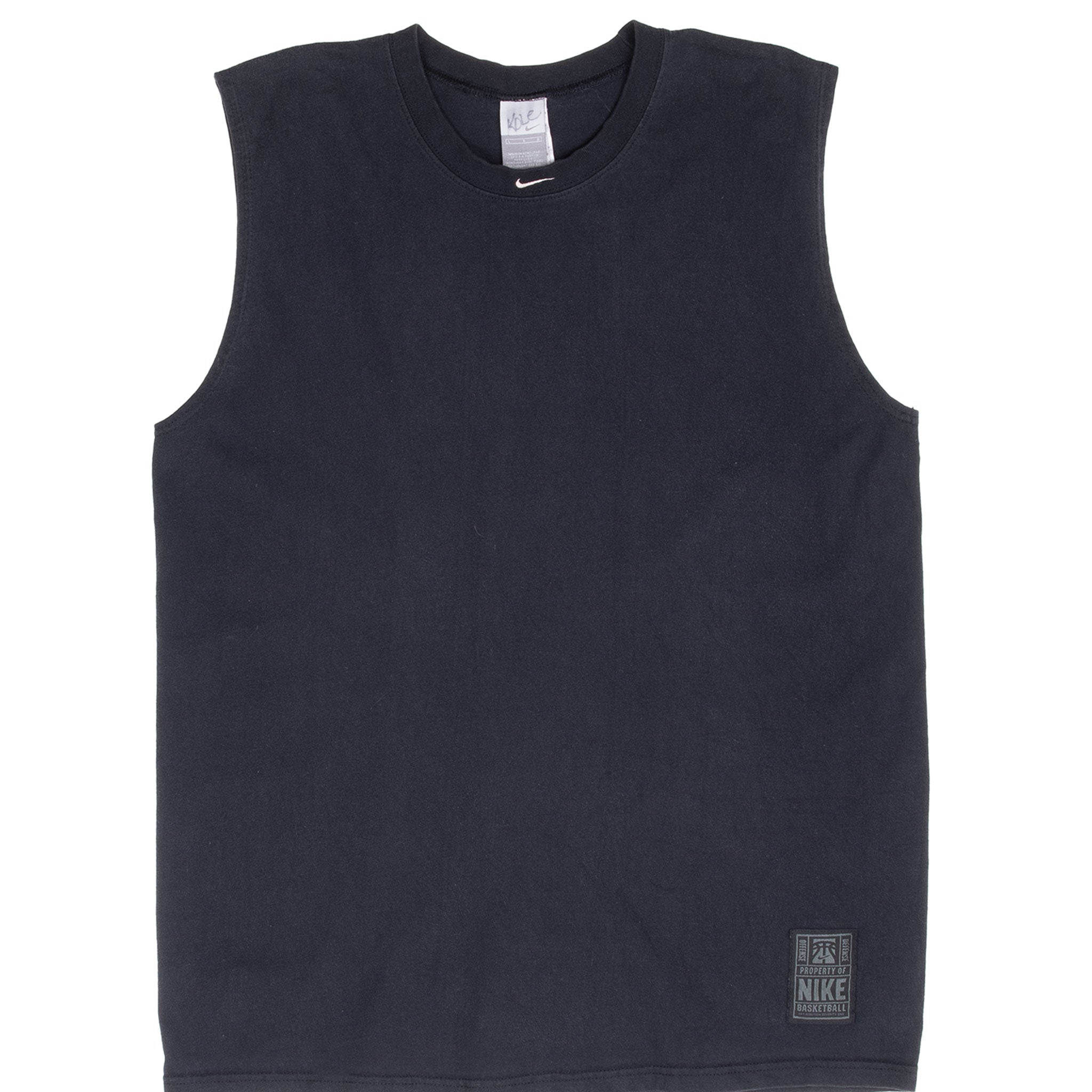 Vintage Nike Center Swoosh Black Tank Top Tee Shirt 2000S Size Large