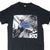 VINTAGE STUSSY BLACK TEE SHIRT 1990S SIZE MEDIUM MADE IN USA