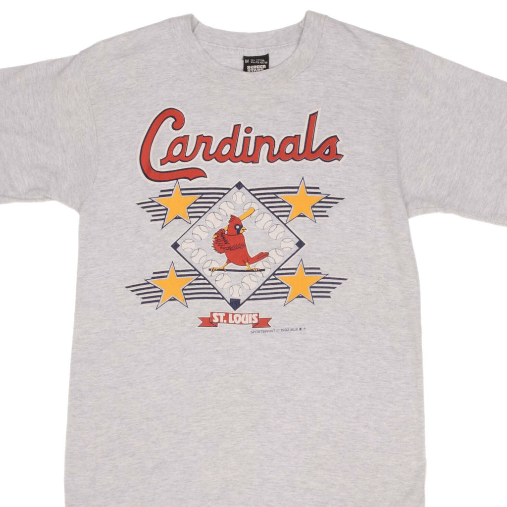 Vintage MLB St Louis Cardinals Tee Shirt 1992 Size Small Made In USA With Single Stitch Sleeves
