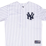 Vintage Mlb New York Yankees Derek Jeter #13 Majestic Jersey 2000S Size XL Made In Usa