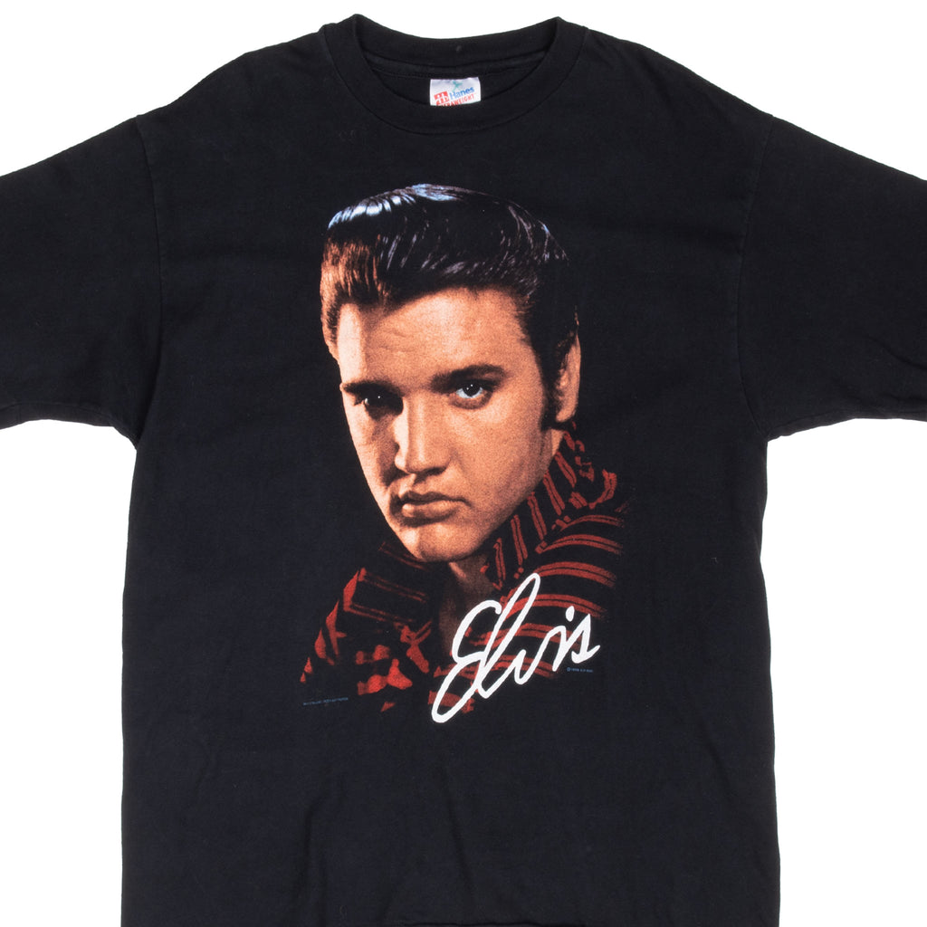 Vintage Elvis Presley 1990 Tee Shirt Large Made In Usa With Single Stitch Sleeves